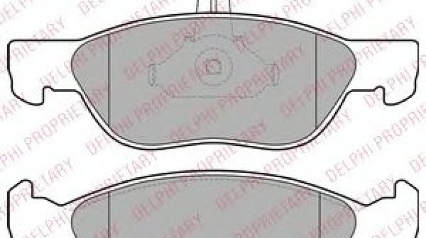 Set placute frana,frana disc FIAT BRAVO I (182) (1995 - 2001) DELPHI LP1586 piesa NOUA