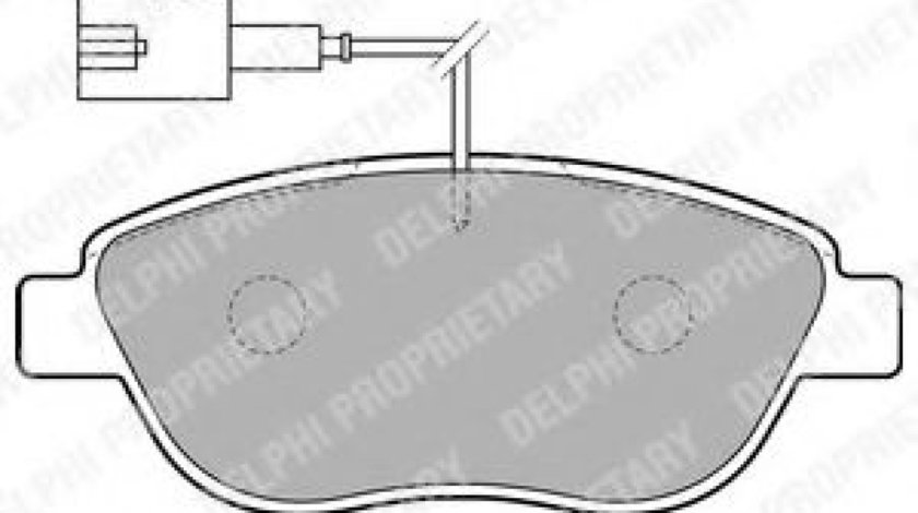 Set placute frana,frana disc FIAT BRAVO II (198) (2006 - 2016) DELPHI LP1721 piesa NOUA