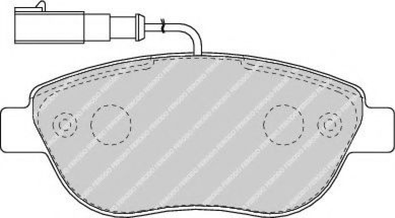 Set placute frana,frana disc FIAT BRAVO II (198) (2006 - 2016) FERODO FDB1467 piesa NOUA