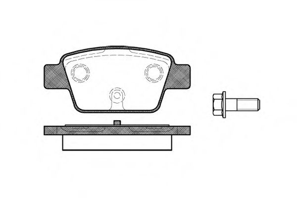 Set placute frana,frana disc FIAT BRAVO II (198) (2006 - 2016) REMSA 0861.00 piesa NOUA