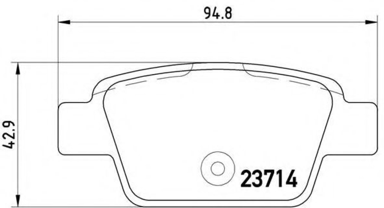 Set placute frana,frana disc FIAT BRAVO Van (198) (2008 - 2016) BREMBO P 23 080 piesa NOUA