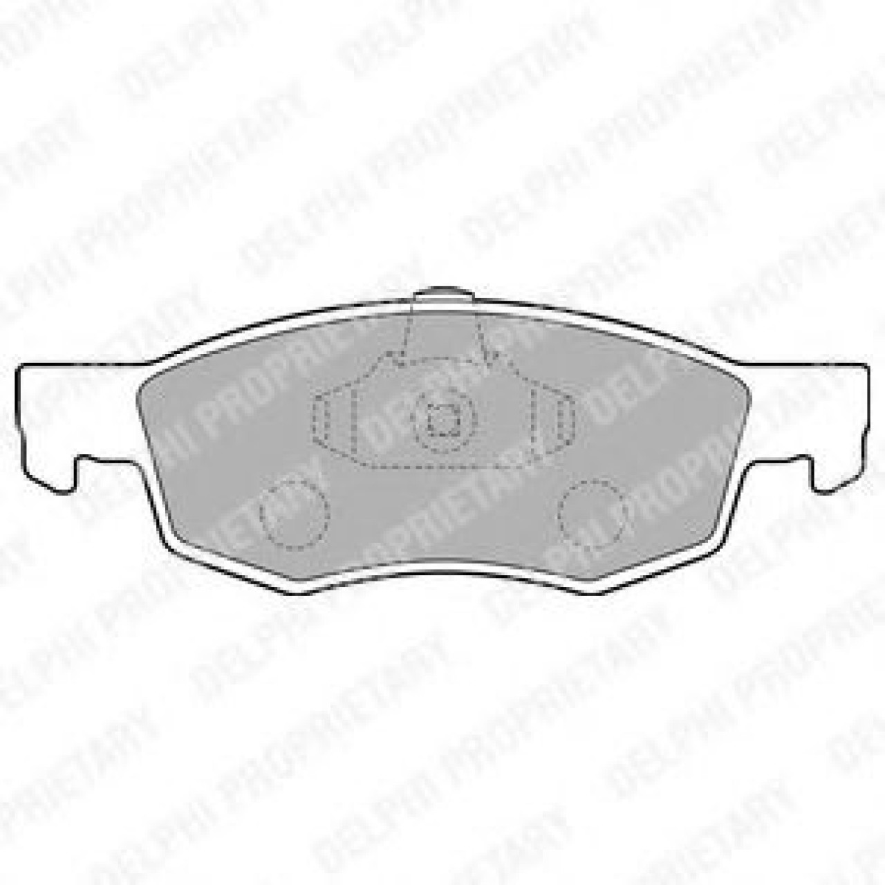 Set placute frana,frana disc FIAT DOBLO Cargo (223) (2000 - 2016) DELPHI LP1796 piesa NOUA