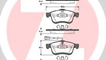 Set placute frana,frana disc FIAT DOBLO Combi (263...