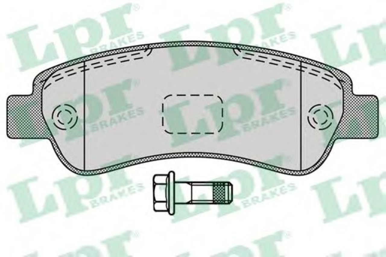 Set placute frana,frana disc FIAT DUCATO bus (250, 290) (2006 - 2016) LPR 05P1289 piesa NOUA