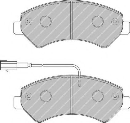 Set placute frana,frana disc FIAT DUCATO bus (250, 290) (2006 - 2016) FERODO FVR1926 piesa NOUA