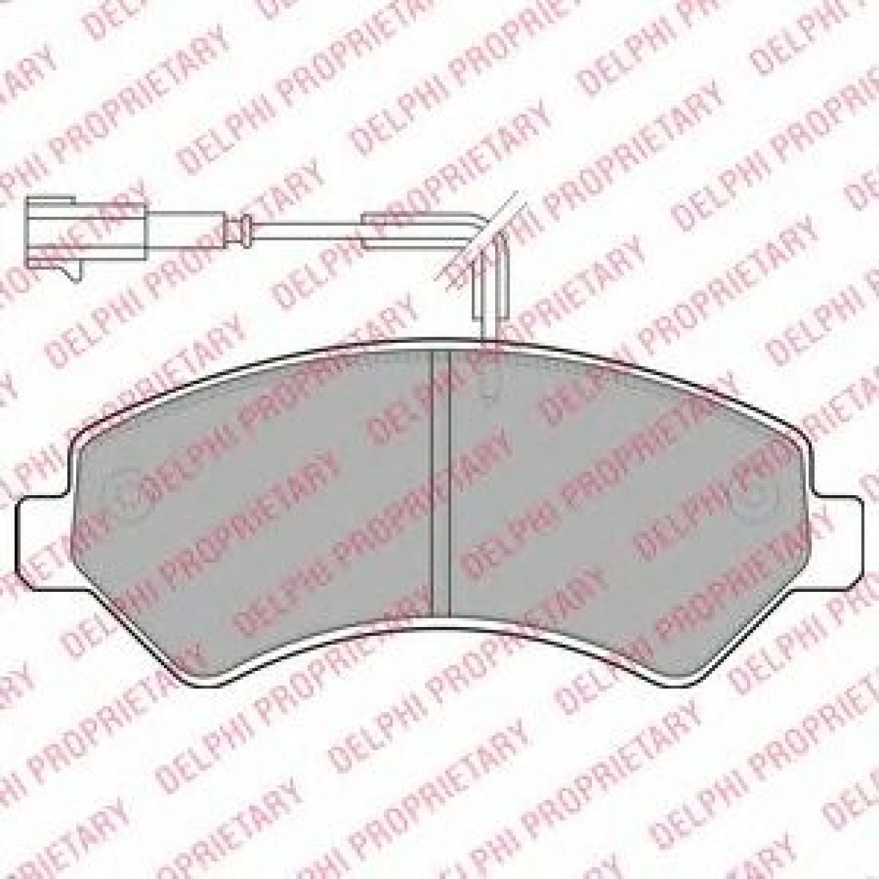 Set placute frana,frana disc FIAT DUCATO bus (250, 290) (2006 - 2016) DELPHI LP1993 piesa NOUA