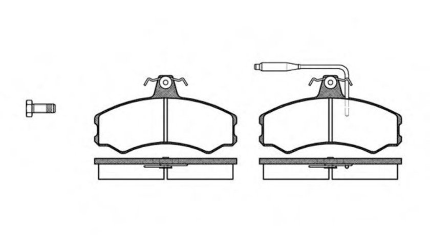 Set placute frana,frana disc FIAT DUCATO Panorama (290) (1990 - 1994) REMSA 0143.02 piesa NOUA