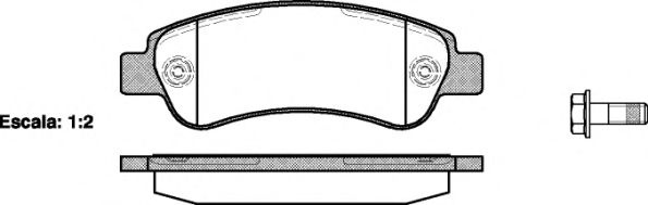 Set placute frana,frana disc FIAT DUCATO caroserie (250, 290) (2006 - 2016) REMSA 1238.00 piesa NOUA