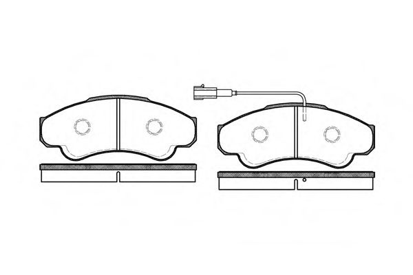 Set placute frana,frana disc FIAT DUCATO caroserie (230L) (1994 - 2002) REMSA 0959.01 piesa NOUA