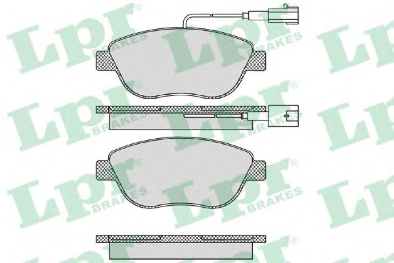 Set placute frana,frana disc FIAT LINEA (323) (2007 - 2016) LPR 05P764 piesa NOUA