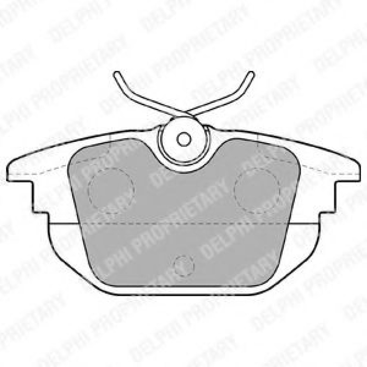 Set placute frana,frana disc FIAT MAREA (185) (1996 - 2007) DELPHI LP1472 piesa NOUA