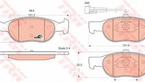 Set placute frana,frana disc FIAT MAREA (185) (199...