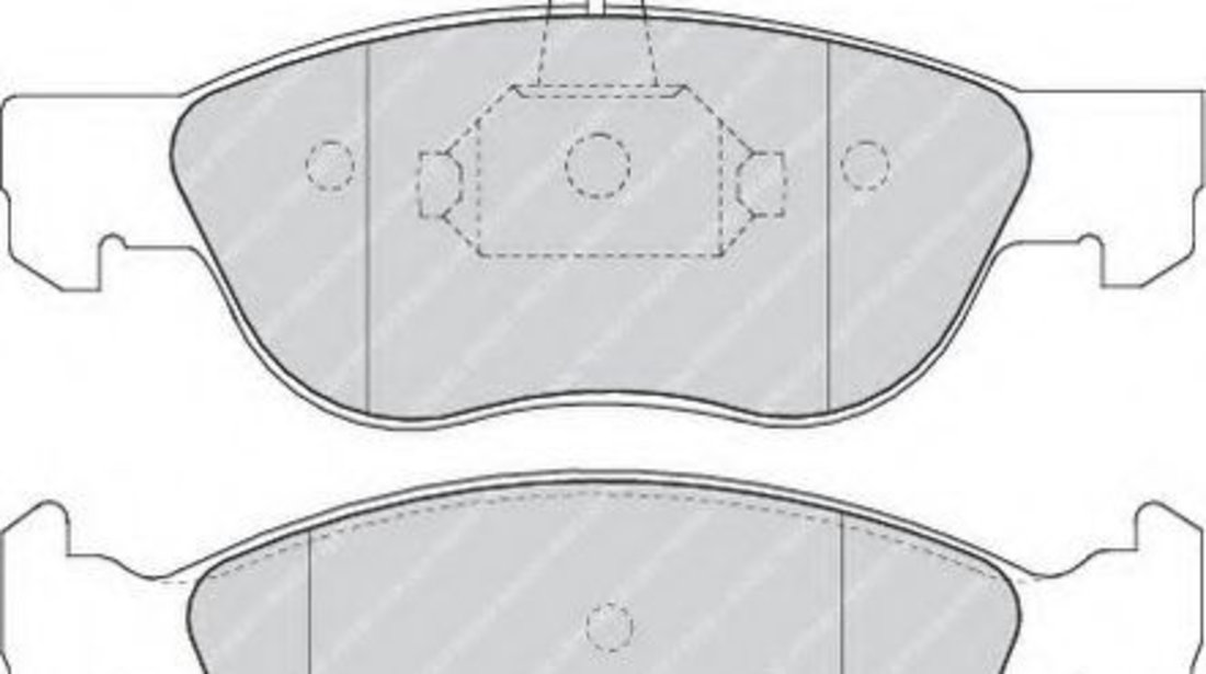 Set placute frana,frana disc FIAT MAREA Weekend (185) (1996 - 2007) FERODO FDB1056 piesa NOUA