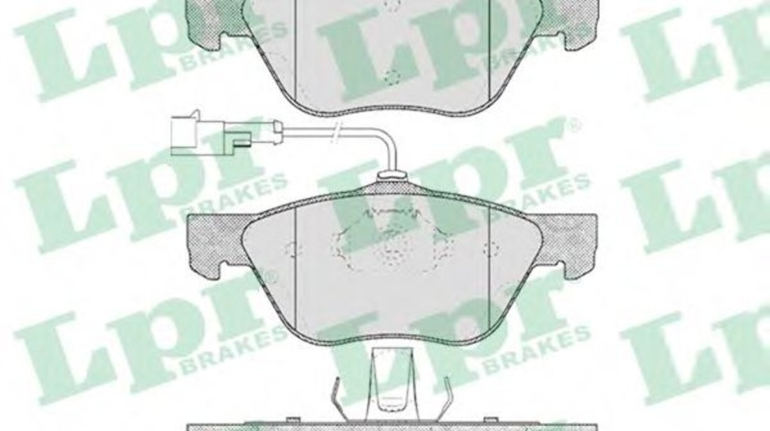 Set placute frana,frana disc FIAT MULTIPLA (186) (1999 - 2010) LPR 05P614 piesa NOUA