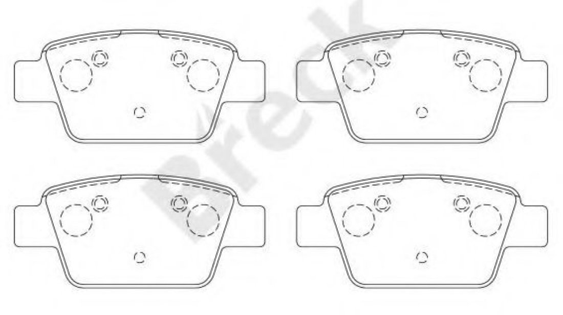 Set placute frana,frana disc FIAT MULTIPLA (186) (1999 - 2010) Break 23714 00 704 00 piesa NOUA