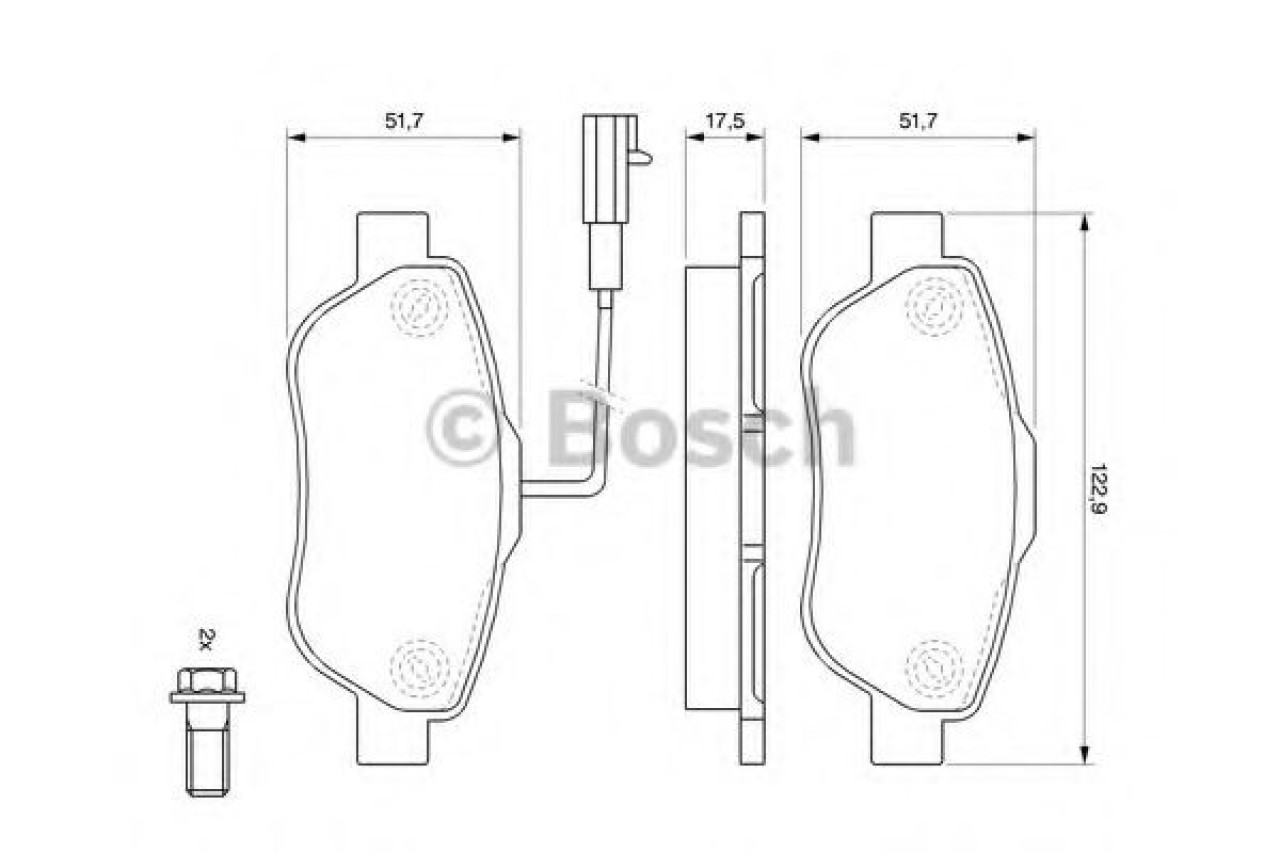 Set placute frana,frana disc FIAT PANDA Van (169) (2004 - 2016) BOSCH 0 986 494 114 piesa NOUA