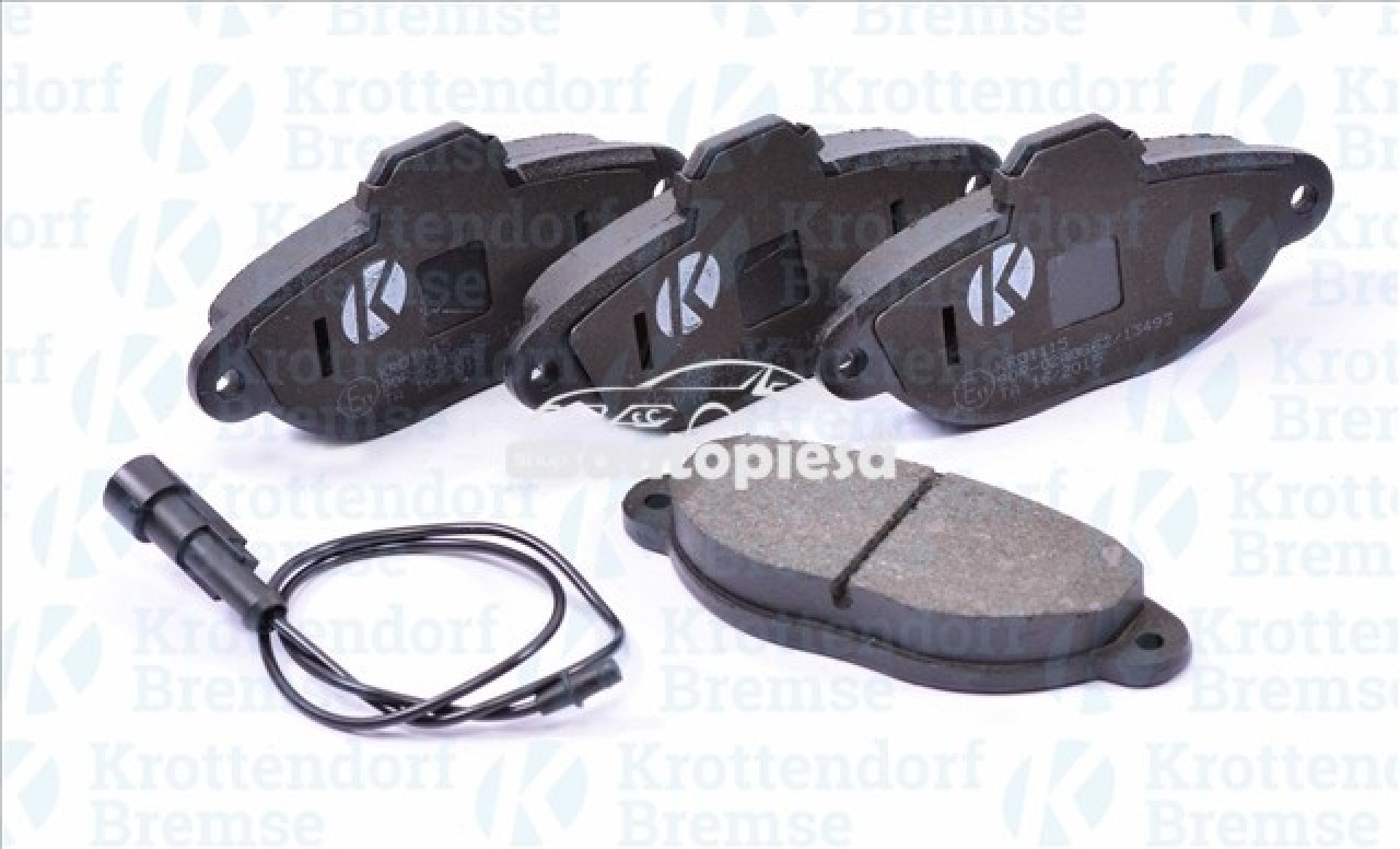 Set placute frana,frana disc FIAT PANDA Van (169) (2004 - 2016) KROTTENDORF KRO1115 piesa NOUA