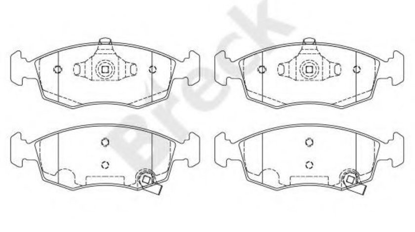 Set placute frana,frana disc FIAT PANDA VAN (312) (2012 - 2016) Break 25323 00 702 10 piesa NOUA