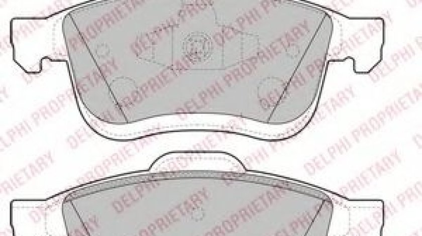 Set placute frana,frana disc FIAT PRATICO platou / sasiu (263) (2010 - 2016) DELPHI LP2168 piesa NOUA