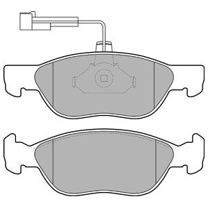 Set placute frana,frana disc FIAT PUNTO (176) (1993 - 1999) KRIEGER 0950006495 piesa NOUA