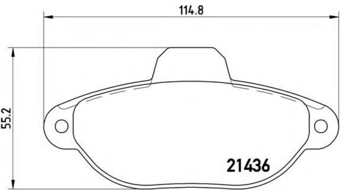 Set placute frana,frana disc FIAT PUNTO (176) (1993 - 1999) BREMBO P 23 160 piesa NOUA