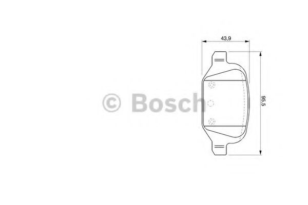 Set placute frana,frana disc FIAT PUNTO (188) (1999 - 2016) BOSCH 0 986 424 756 piesa NOUA