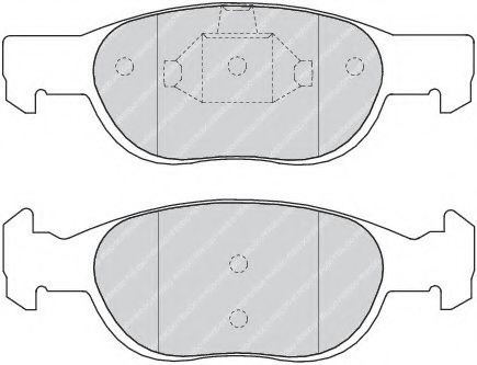 Set placute frana,frana disc FIAT PUNTO (188) (1999 - 2016) FERODO FDB1160 piesa NOUA