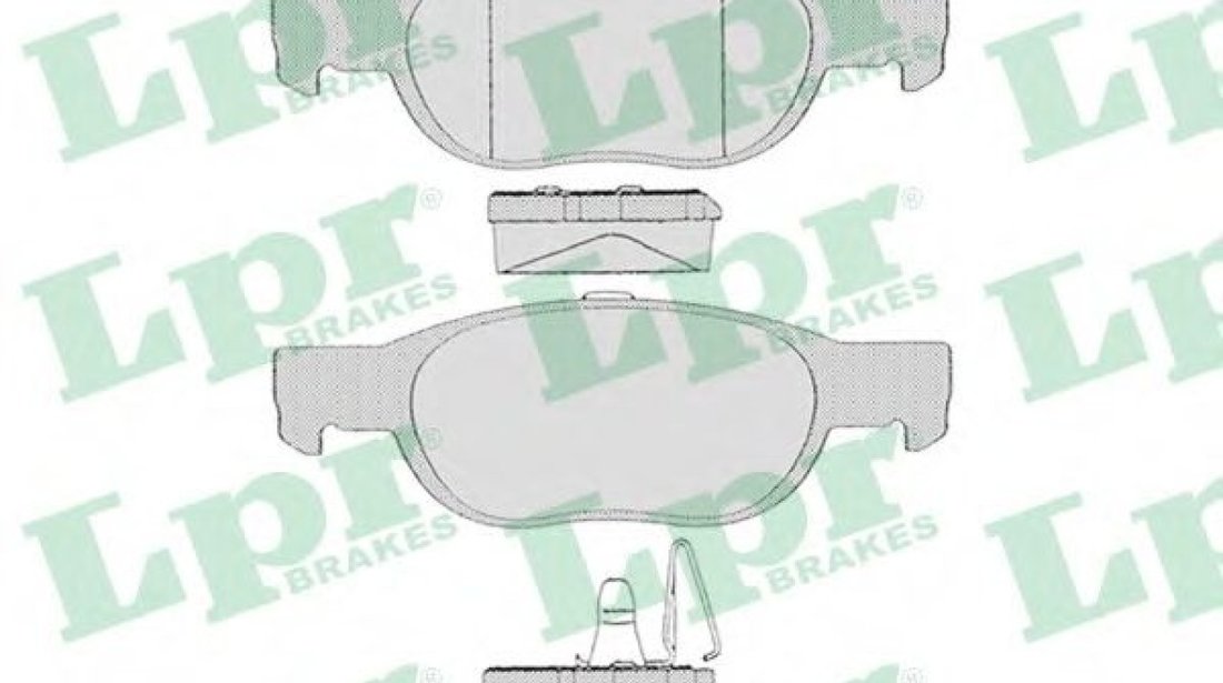 Set placute frana,frana disc FIAT PUNTO (188) (1999 - 2016) LPR 05P687 piesa NOUA