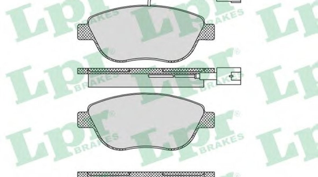 Set placute frana,frana disc FIAT PUNTO (199) (2012 - 2016) LPR 05P764 piesa NOUA