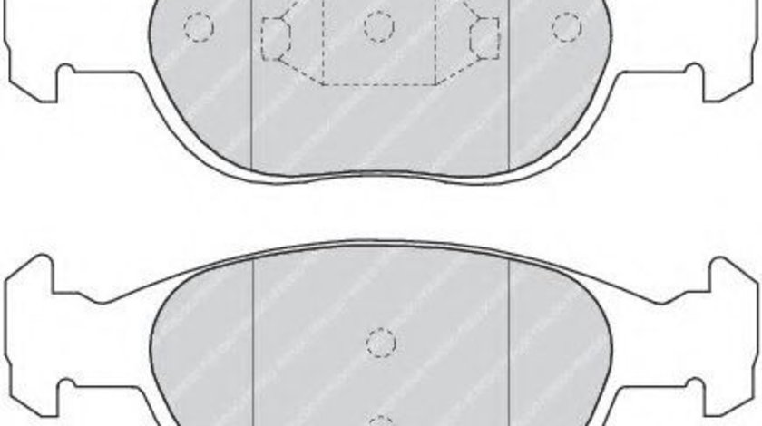 Set placute frana,frana disc FIAT PUNTO Cabriolet (176C) (1994 - 2000) FERODO FDB1160 piesa NOUA