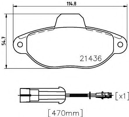 Set placute frana,frana disc FIAT PUNTO Cabriolet (176C) (1994 - 2000) TEXTAR 2143603 piesa NOUA