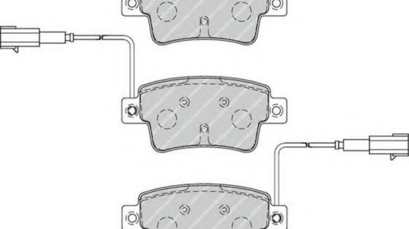 Set placute frana,frana disc FIAT PUNTO EVO (199) (2008 - 2016) FERODO FDB4325 piesa NOUA