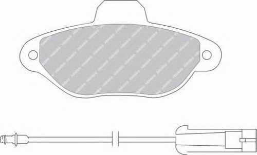 Set placute frana,frana disc FIAT PUNTO Van (176L) (1996 - 2000) FERODO FDB925B piesa NOUA