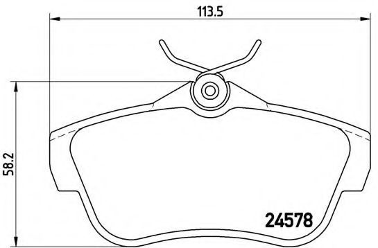 Set placute frana,frana disc FIAT SCUDO platou / sasiu (272, 270) (2007 - 2016) BREMBO P 61 095 piesa NOUA