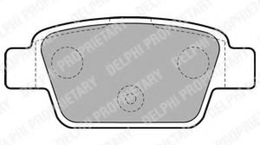 Set placute frana,frana disc FIAT STILO Multi Wagon (192) (2003 - 2008) DELPHI LP1719 piesa NOUA