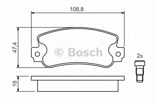 Set placute frana,frana disc FIAT STRADA I (138A) (1978 - 1987) BOSCH 0 986 424 098 piesa NOUA