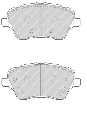 Set placute frana,frana disc FORD B-MAX Van (2012 - 2016) FERODO FDB4612 piesa NOUA