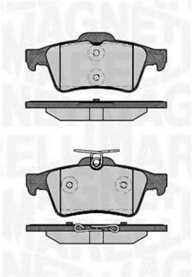 Set placute frana,frana disc FORD C-MAX (DM2) (2007 - 2016) MAGNETI MARELLI 363916060243 piesa NOUA