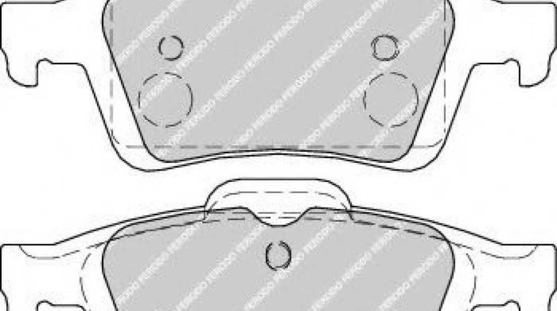 Set placute frana,frana disc FORD C-MAX (DM2) (2007 - 2016) FERODO FDB1931 piesa NOUA