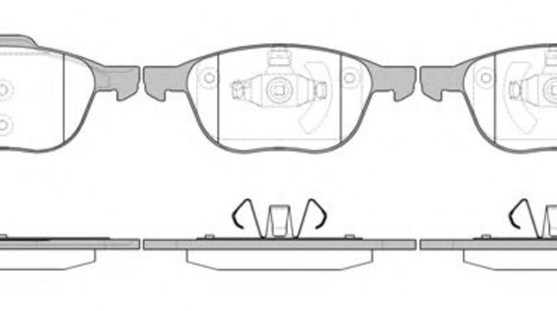 Set placute frana,frana disc FORD C-MAX (DM2) (2007 - 2016) REMSA 1082.00 piesa NOUA