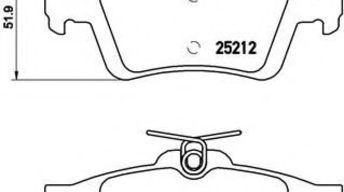 Set placute frana,frana disc FORD C-MAX II (DXA) (2010 - 2016) BREMBO P 24 148 piesa NOUA