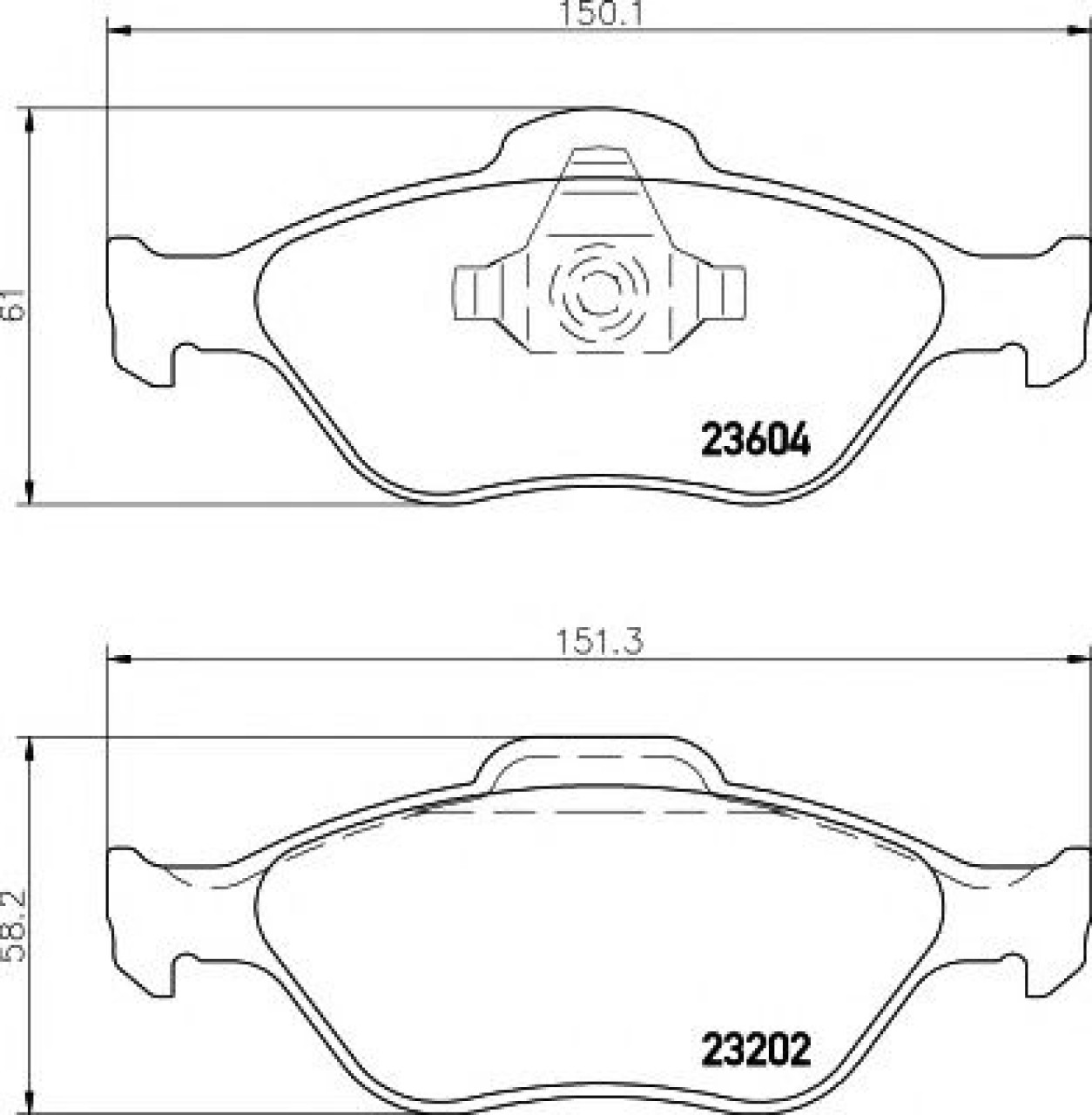 Set placute frana,frana disc FORD COURIER (J3, J5) (1996 - 2016) TEXTAR 2360406 piesa NOUA