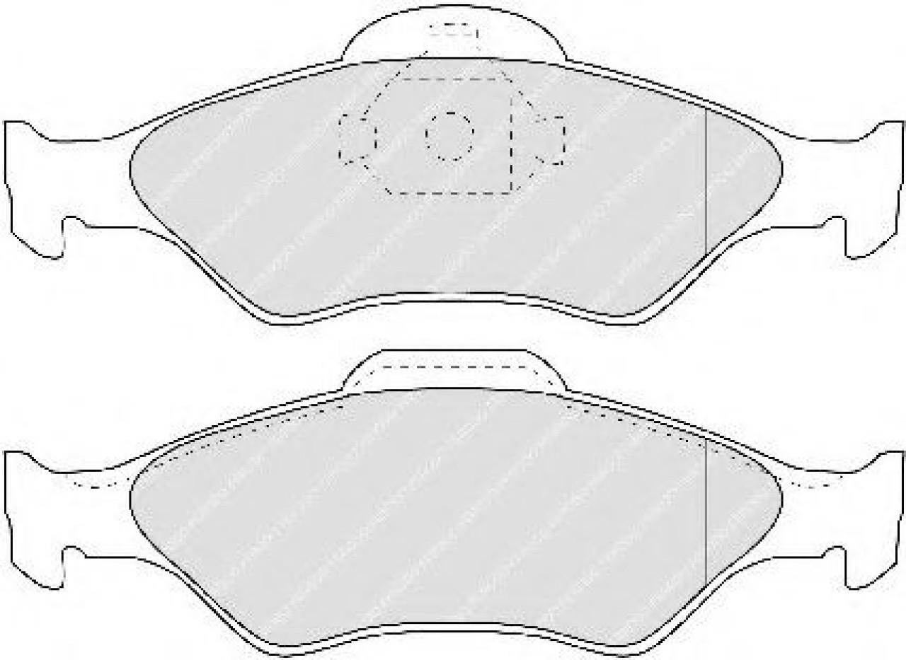 Set placute frana,frana disc FORD COURIER (JV) (1998 - 2016) FERODO FDB1393 piesa NOUA