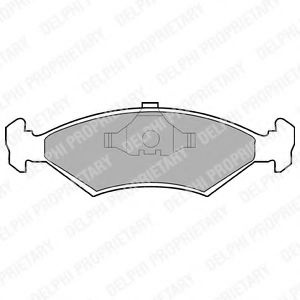 Set placute frana,frana disc FORD FIESTA IV (JA, JB) (1995 - 2002) DELPHI LP204 piesa NOUA