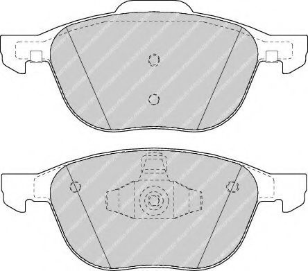 Set placute frana,frana disc FORD FOCUS C-MAX (2003 - 2007) FERODO FDB1594 piesa NOUA