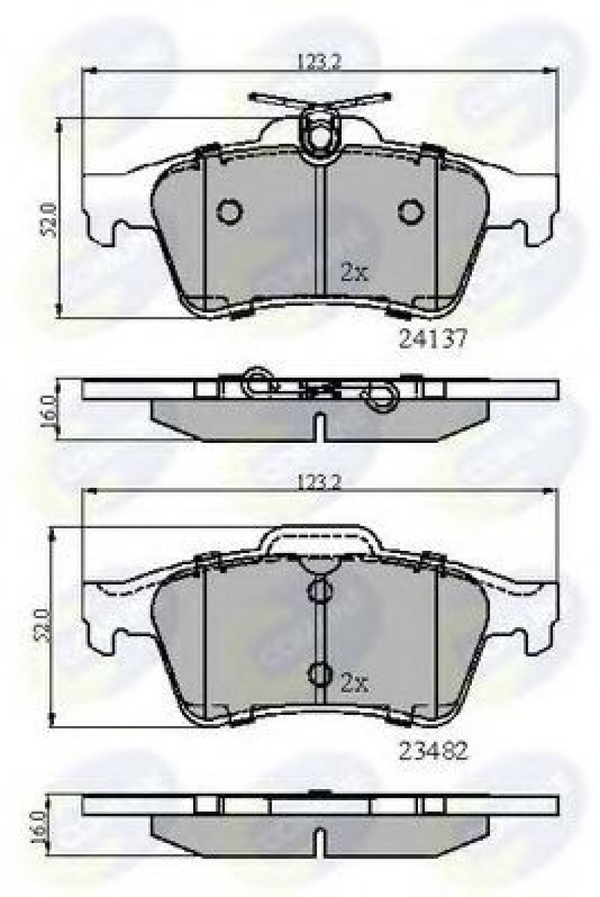 Set placute frana,frana disc FORD FOCUS II Combi (DA) (2004 - 2012) COMLINE CBP01599 piesa NOUA