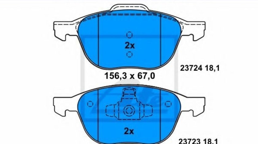 Set placute frana,frana disc FORD FOCUS II Combi (DA) (2004 - 2012) ATE 13.0460-7193.2 piesa NOUA