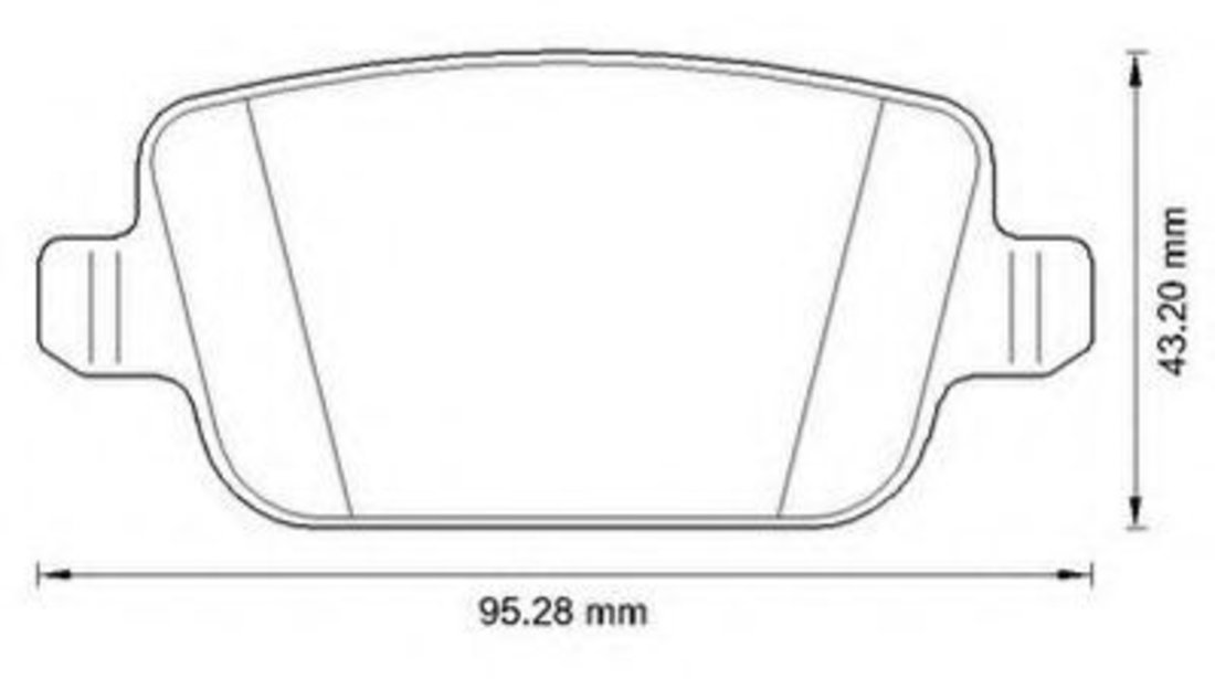 Set placute frana,frana disc FORD FOCUS II (DA) (2004 - 2012) JURID 573263JC piesa NOUA