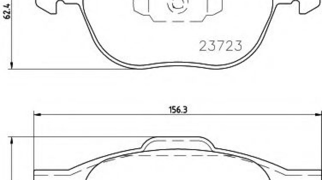 Set placute frana,frana disc FORD FOCUS II (DA) (2004 - 2012) TEXTAR 2372301 piesa NOUA