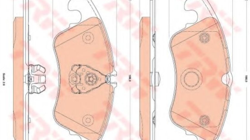 Set placute frana,frana disc FORD FOCUS II (DA) (2004 - 2012) TRW GDB1833 piesa NOUA